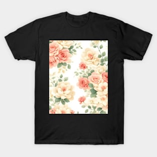 Flowers Floral Pattern T-Shirt